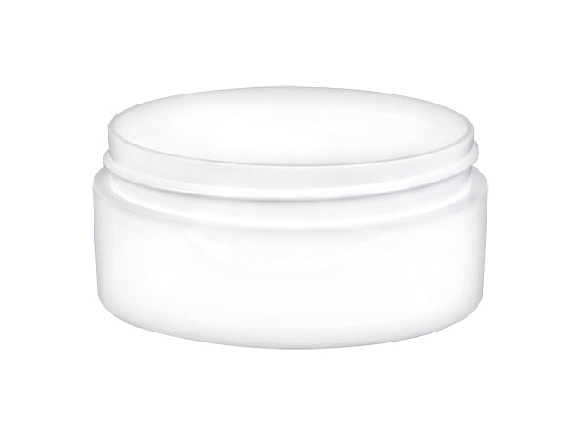 2 oz White 70-400 PP Thick Wall Straight-Based Jar