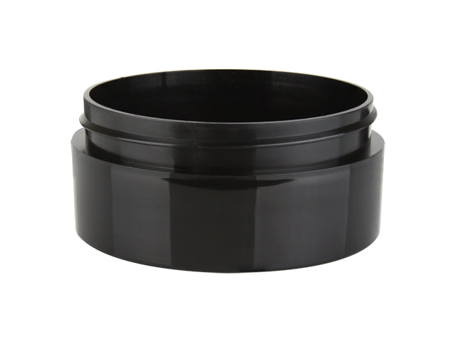 2 oz Black 70-400 Thick Wall PP Plastic Jar