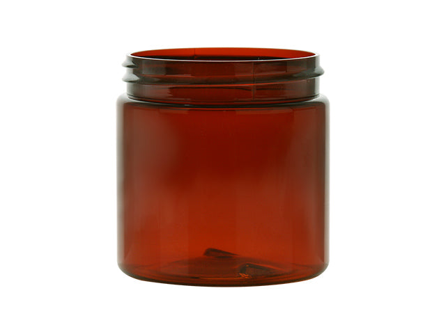 4 oz Dark Amber 58-400 PET Plastic Jar