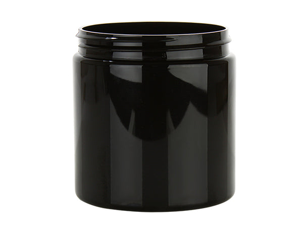 8 oz Black 70-400 PET Jar