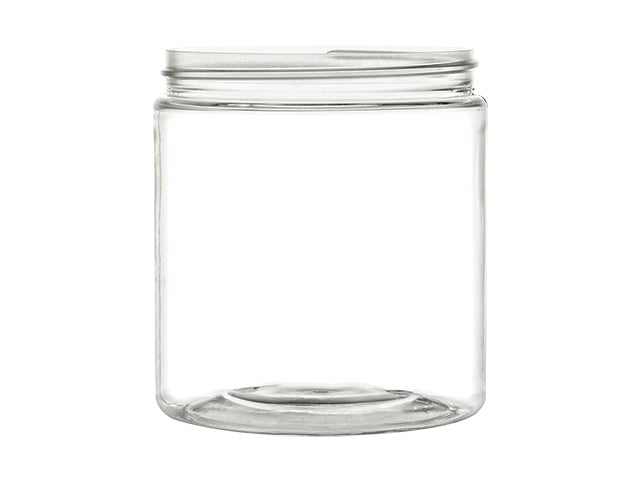 4OZ CLEAR GLASS JARS - FIT ANY 58/400 JAR