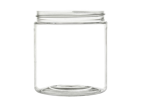 6 oz Clear PET Plastic Straight Sided Jar 70-400 Neck Finish