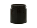 4 oz Black 58-400 PET Single Wall Straight Sided Plastic Jar