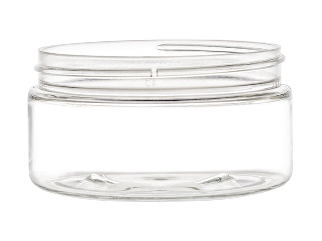 8 oz Clear 89-400 PET Plastic Jar