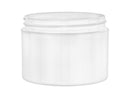 1 oz White 53-400 PP Double-Wall Straight Base Plastic Jar