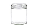 9 oz Clear 70mm 4 LUG Glass Jar