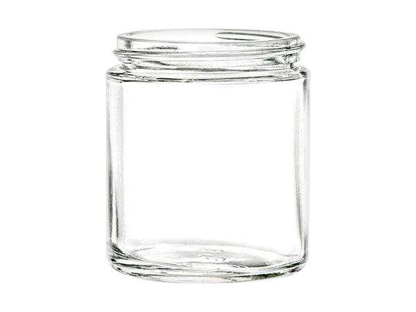 6oz Clear Glass Lug Jars