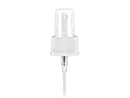 24-410 White Fine Ribbed Fine Mist Sprayer 6.75" Dip Tube (Output 0.16cc)