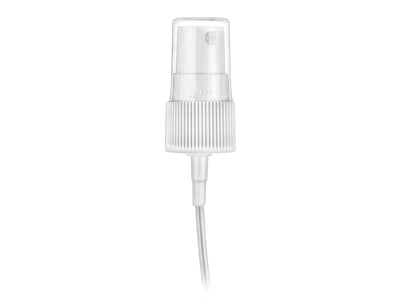 20-410 White Ribbed Fine Mist Sprayer 3.75" Dip Tube (Output 0.16cc)