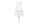 24-410 White Fine Ribbed Fine Mist Sprayer 7.6875" Dip Tube (Output .12mL-.14mL)