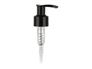 24-410 Black Smooth Lotion Pump lock up Head 8.75" Dip Tube (Output 1.2cc)