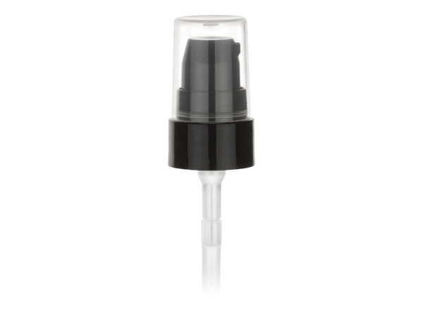 20-400 Black Smooth Cosmetic Treatment Pump (180mcl Output, 3 7/16" dip tube )