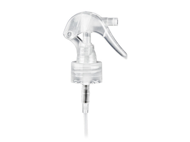 24-410 Natural-Colored Smooth Fine Mist Trigger Sprayer ( 6.75" Diptube) .21 mL