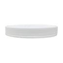 89-400 white ribbed plastic cap with universal heat seal liner