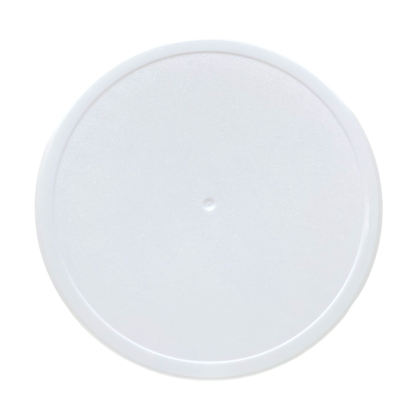 89-400 White Ribbed Skirt PP Plastic Cap (Universal Heat Seal Liner)