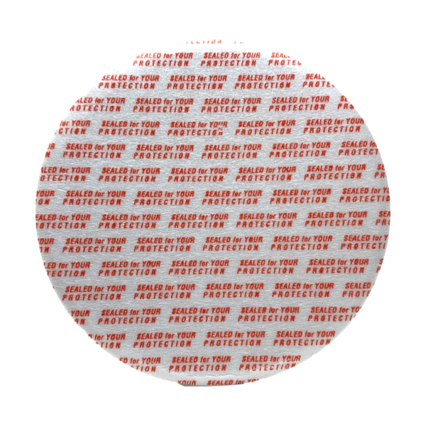 89-400 White Ribbed Skirt PP Plastic Cap (Universal Heat Seal Liner)