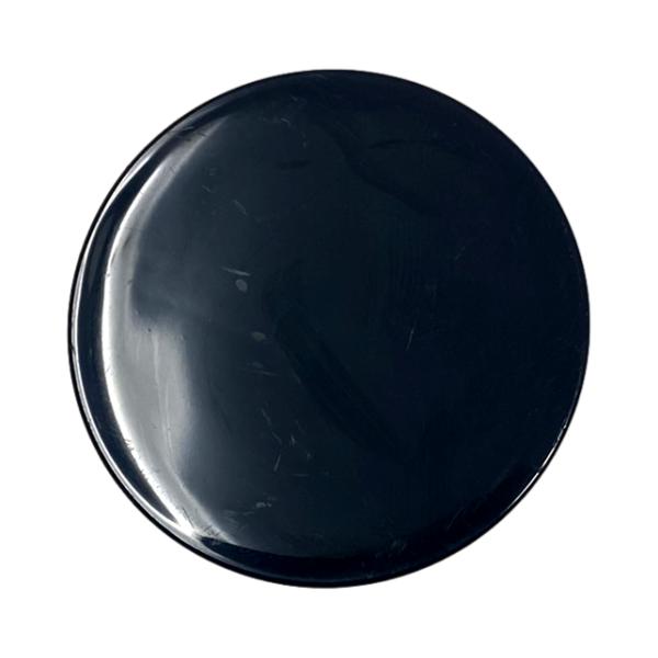 58-400 Black Smooth Cap (Plain Pressure Sensitive Liner)