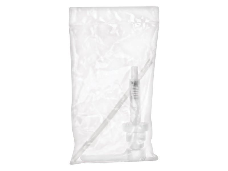 38-400 White Ribbed Lotion Pump with 11 1/16" Dip Tube