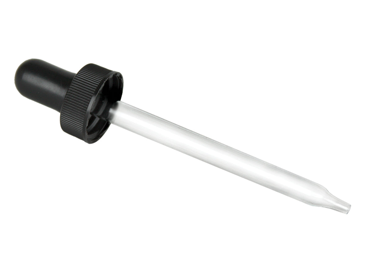 22-400 Black Ribbed Dropper Assembly with a 4.0625