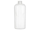 8 oz White 24-410 PET Plastic Cosmo Oval Bottle