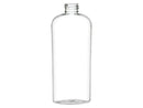 8 oz Clear 24-410 PET Plastic Cosmo Oval Bottle