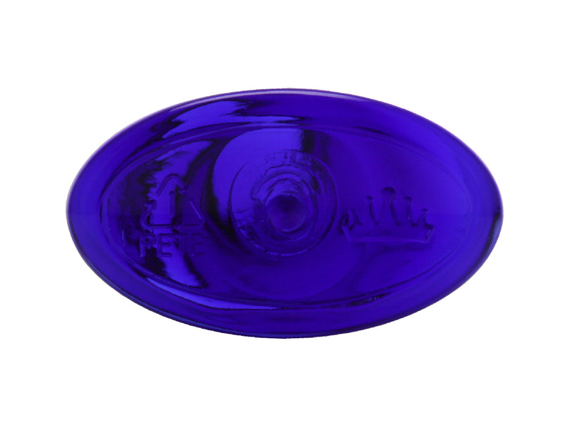 8 oz 24-410 Blue PET Plastic Cosmo Oval Bottle