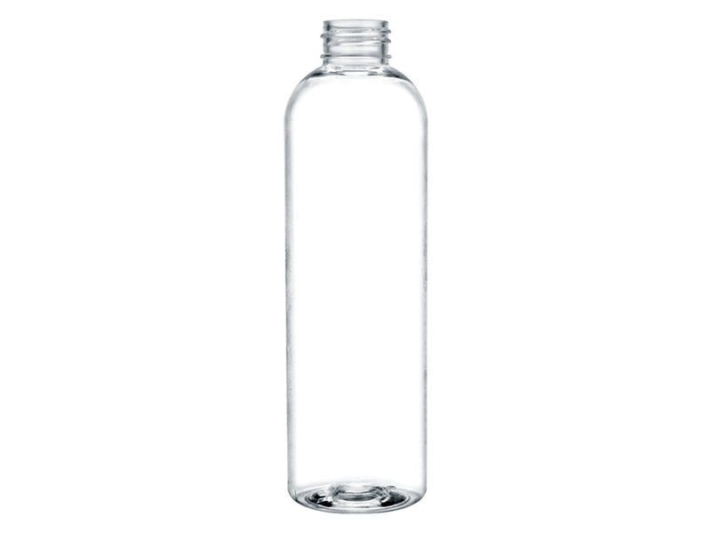 4 oz Clear 20-410 PET Cosmo Round Plastic Bottle