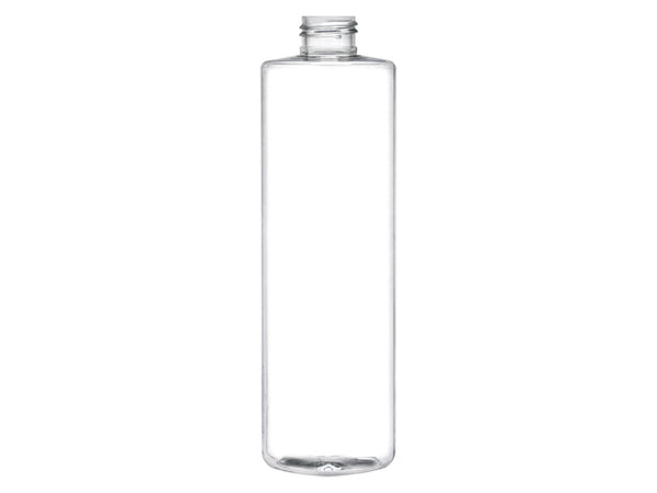 12 oz Clear 24-410 Cylinder Round PET Plastic Bottle