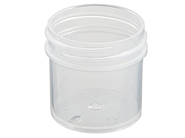 1 oz Natural-Colored 43-400 Polypropylene (PP) Single Wall Plastic Jar