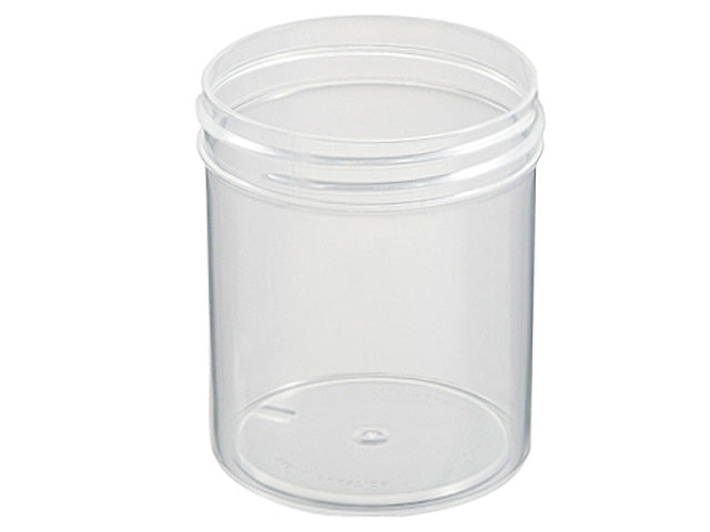 4 oz Natural-Colored (Clarified) 58-400 Polypropylene (PP) Single Wall Plastic Jar