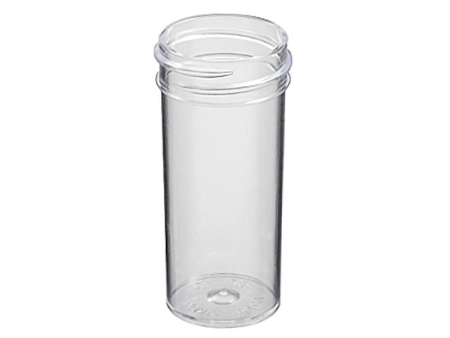 1 oz Clear 33-400 Polystyrene (PS) Single Wall Plastic Jar