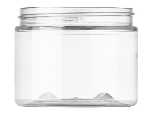 6 oz Clear 70-400 Plastic PET Single-Wall Jar
