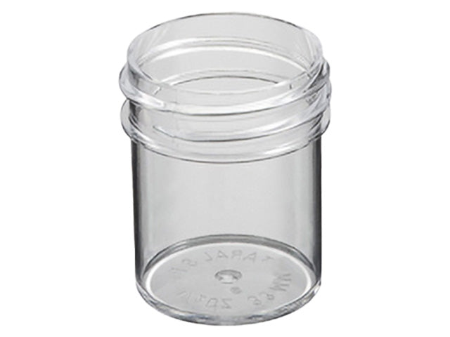 1/2 oz Clear 33-400 Polystyrene (PS) Single Wall Plastic Jar