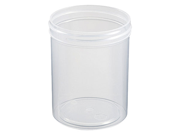 8 oz Natural-Colored 70-400 PP Single Wall Jar