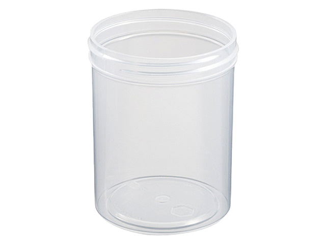 8 oz Natural-Colored 70-400 PP Single Wall Jar