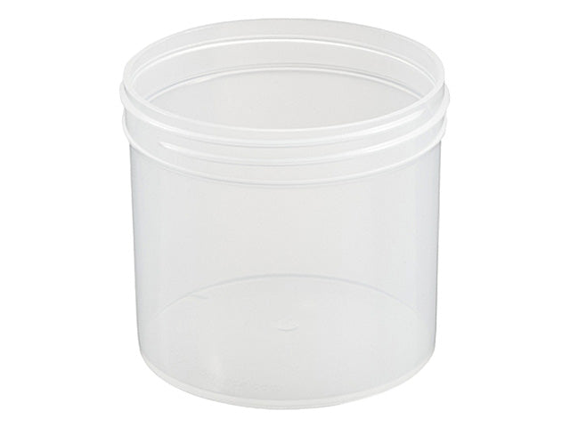 12 oz Natural-Colored 89-400 PP Single Wall Jar