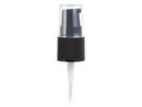18-415 Black Fine Ribbed Cosmetic Treatment Pump (130MCL Output, 3.75" Dip Tube)