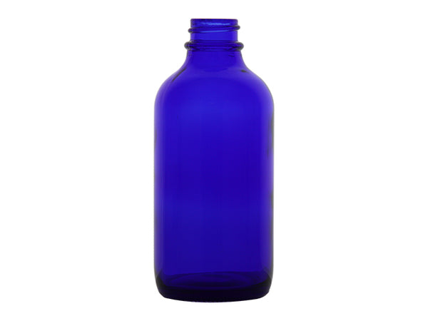 4 oz Cobalt Blue 22-400 Glass Boston Round