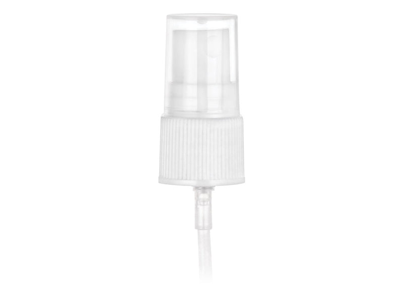 20-410 White Ribbed Fine Mist Sprayer 5.25" Dip Tube