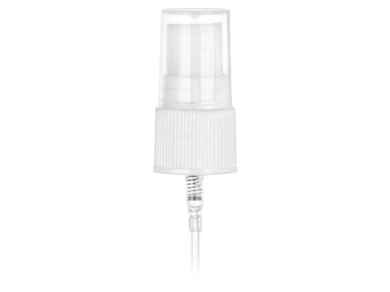 20-410 White Ribbed Fine Mist Sprayer 5.25" Dip Tube
