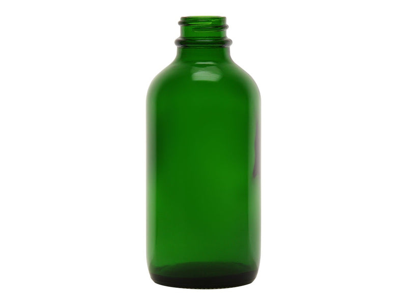 4 oz Green 22-400 Boston Round Glass Bottle