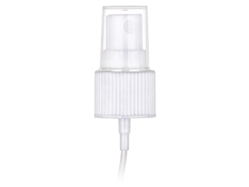 20-410 White Ribbed Fine Mist Sprayer 5.375" Dip Tube