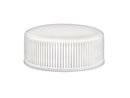 28-400 White Ribbed Cap (.035" Heat Seal/Pulp Liner)
